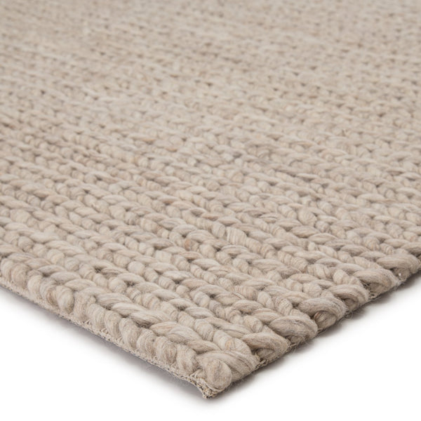 Jaipur Living Scandinavia Dula Braiden Scd08 Handwoven Handmade 100% Wool Solids Solid Indoor Rug Light Taupe, Cream 100% Wool, 100% Cotton Rug113089