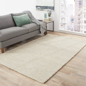 Jaipur Living Scandinavia Dula Braiden Scd08 Handwoven Handmade 100% Wool Solids Solid Indoor Rug Light Taupe, Cream 100% Wool, 100% Cotton Rug113089