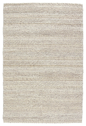 Jaipur Living Scandinavia Dula Lagom Scd27 Handwoven Handmade 100% Wool Solids Solid Indoor Rug Ivory, Light Gray 100% Wool, 100% Cotton Rug153086