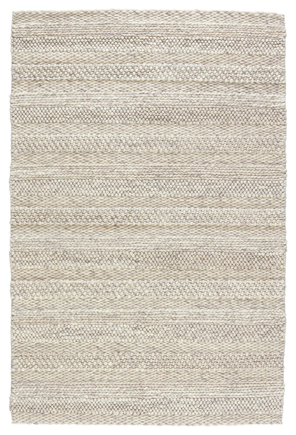 Jaipur Living Scandinavia Dula Lagom Scd27 Handwoven Handmade 100% Wool Solids Solid Indoor Rug Ivory, Light Gray 100% Wool, 100% Cotton Rug153086