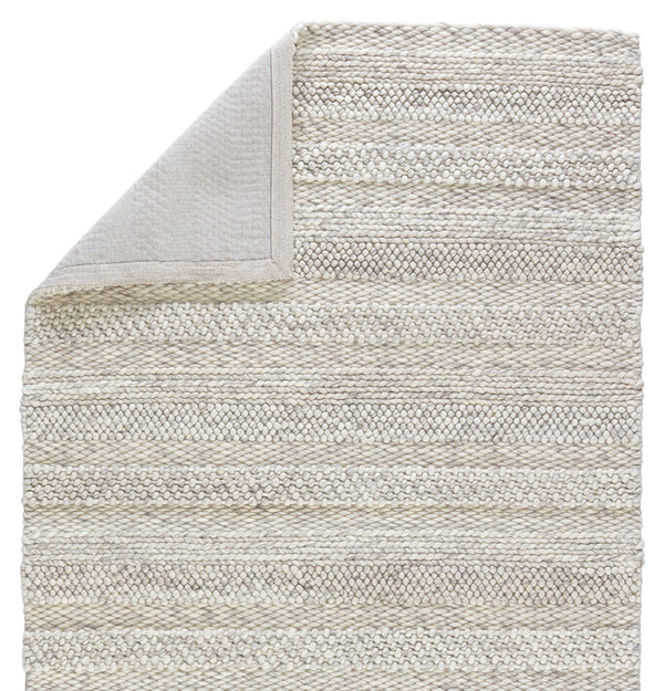 Jaipur Living Scandinavia Dula Lagom Scd27 Handwoven Handmade 100% Wool Solids Solid Indoor Rug Ivory, Light Gray 100% Wool, 100% Cotton Rug153086