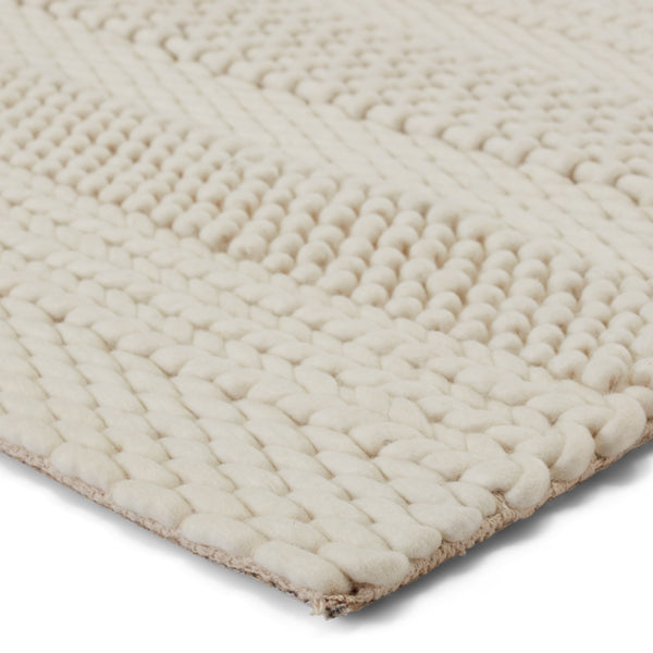 Jaipur Living Scandinavia Dula Lagom Scd28 Handwoven Handmade 100% Wool Solids Solid Indoor Rug Ivory 100% Wool, 100% Cotton Rug153191