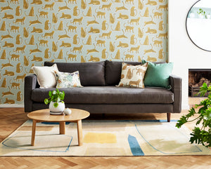 Brink & Campman Scion Composition Beige/Blue/Grey/Yellow/Brown 8'2" x 11'6"