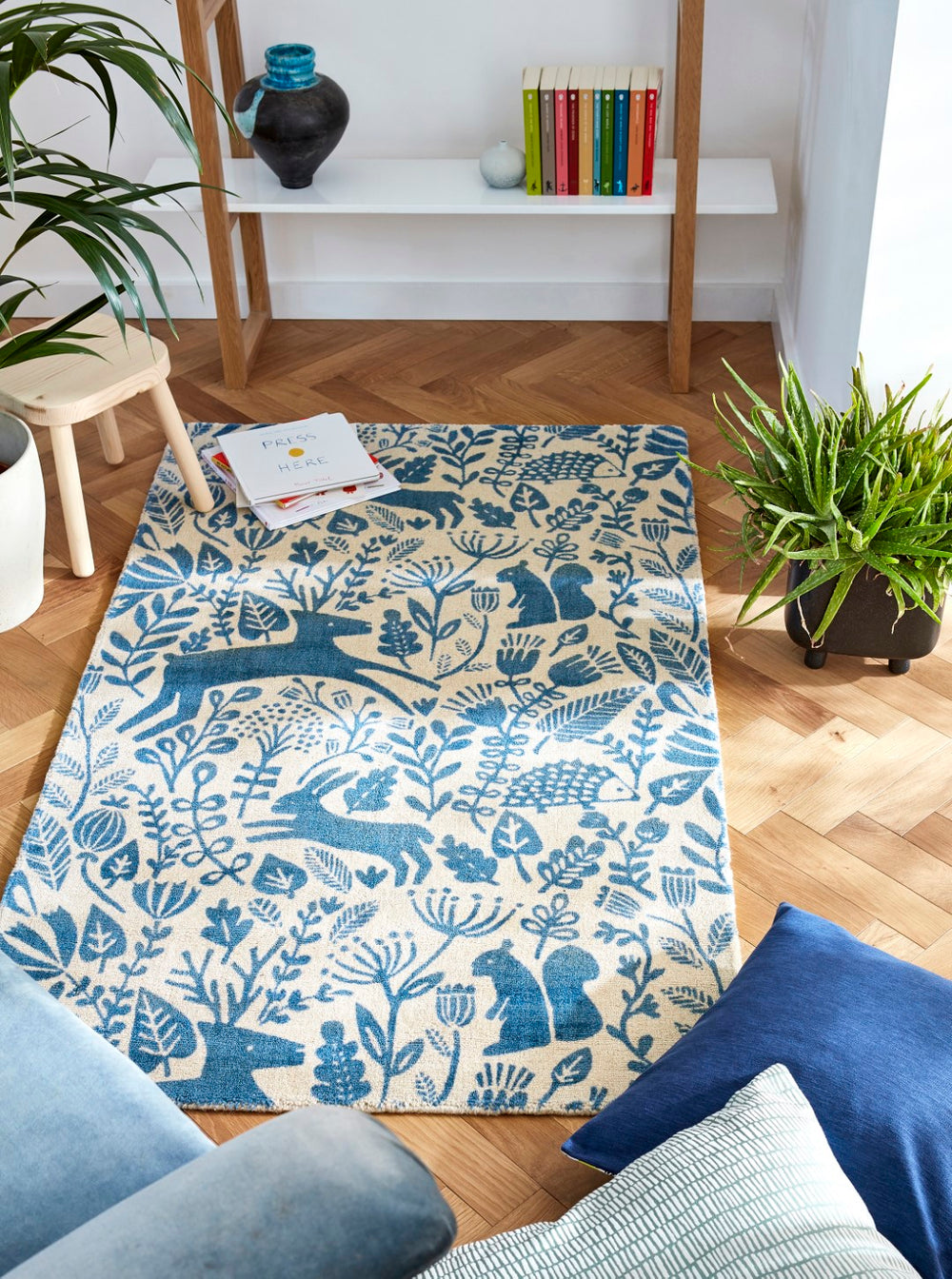 Brink & Campman Scion Leopard Dots Beige/Blue/Yellow 8'2" x 11'6"