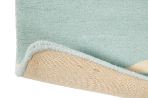 Brink & Campman Scion Mr-Fox-Aqua Blue/Orange 4'7" x 6'7"