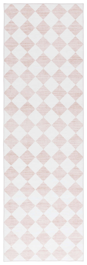 Safavieh Santa Elegant Geometric Diamond Area Rug - Soft Polyester, Machine Washable, Perfect For Any Space Ivory ,Beige Polyester Scl938c-6r