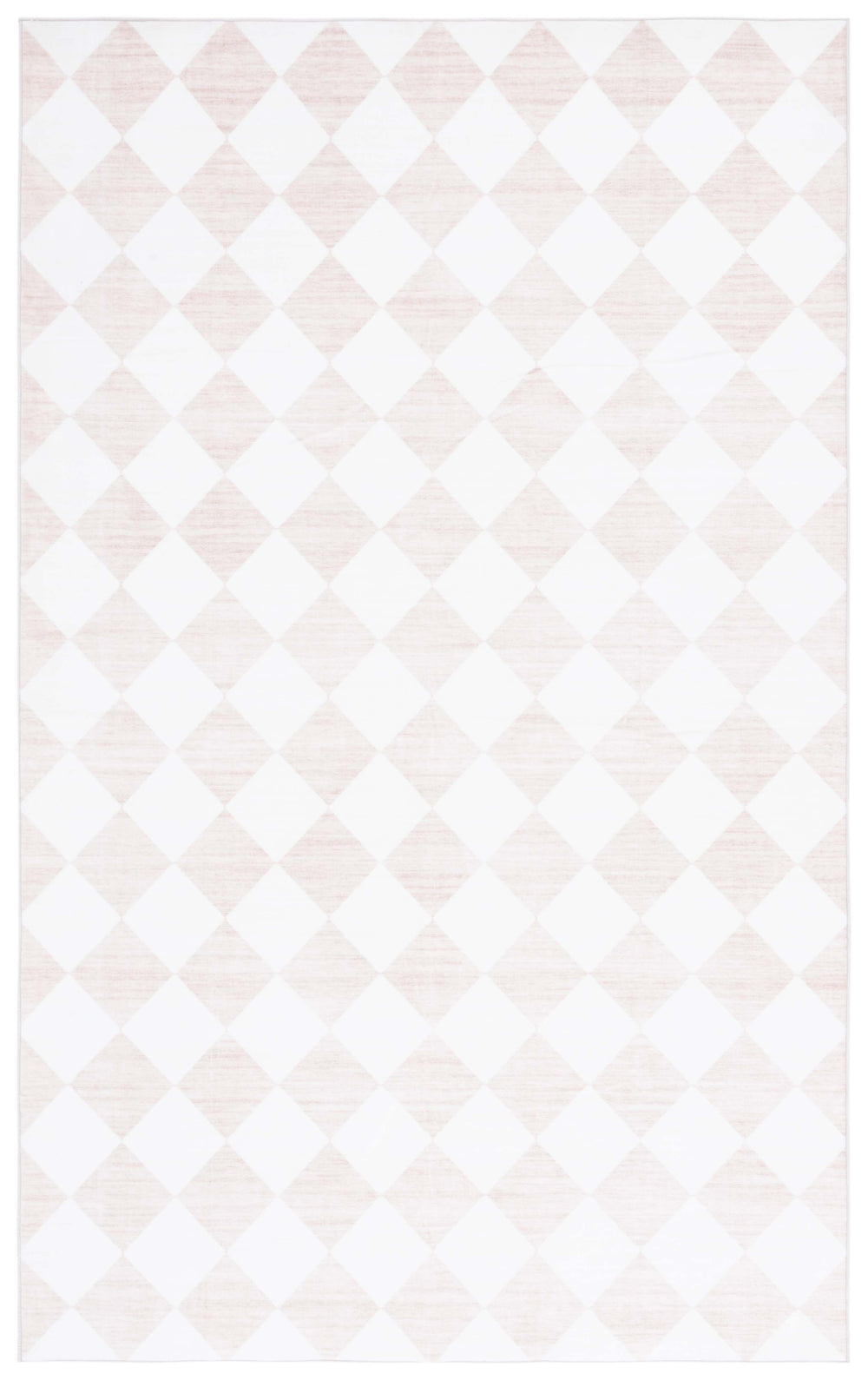 Safavieh Santa Elegant Geometric Diamond Area Rug - Soft Polyester, Machine Washable, Perfect For Any Space Ivory ,Beige Polyester Scl938c-6r