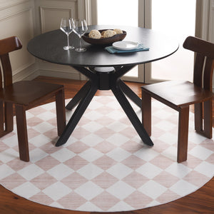 Safavieh Santa Elegant Geometric Diamond Area Rug - Soft Polyester, Machine Washable, Perfect For Any Space Ivory ,Beige Polyester Scl938c-6r