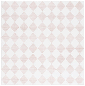 Safavieh Santa Elegant Geometric Diamond Area Rug - Soft Polyester, Machine Washable, Perfect For Any Space Ivory ,Beige Polyester Scl938c-6r