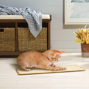 Safavieh Sisal Natural Boucle Cat Scratch Mat Compact Woven Surface for Furniture Protection SCM100A-1024