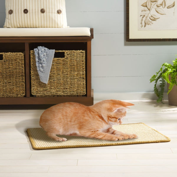 Safavieh Sisal Cat Scratching Mat Boucle Woven Looped Texture Flat Pad for Any Floor SCM100A-14
