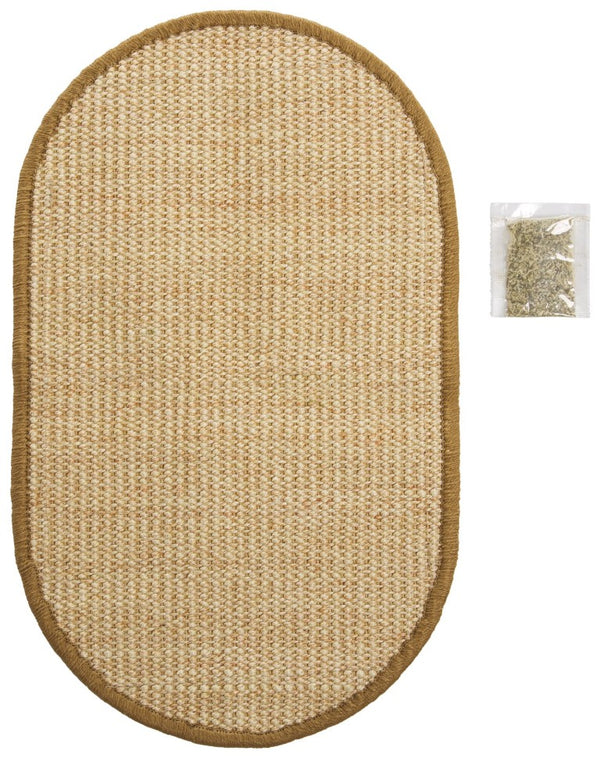 Safavieh Sisal Cat Scratch Oval Mat Boucle Woven Natural Fiber for Floors and Cozy Rooms SCM100A-20OV