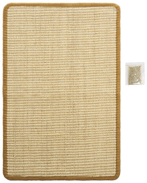 Safavieh Sisal and Jute Boucle Cat Scratch Mat Natural Beige Texture for Modern Interiors SCM100B-14