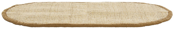 Safavieh Sisal Cat Scratch Oval Mat Boucle Woven Jute Blend Neutral Beige Pet Floor Accent SCM100B-20OV