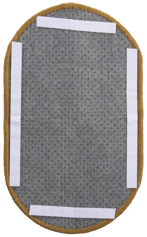 Safavieh Sisal Cat Scratch Oval Mat Boucle Woven Jute Blend Neutral Beige Pet Floor Accent SCM100B-20OV