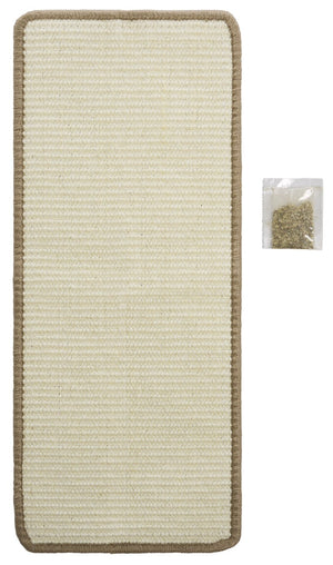 Safavieh Sisal Boucle Cat Scratching Mat Ivory Looped Weave Compact Accent for Any Room SCM100C-1024