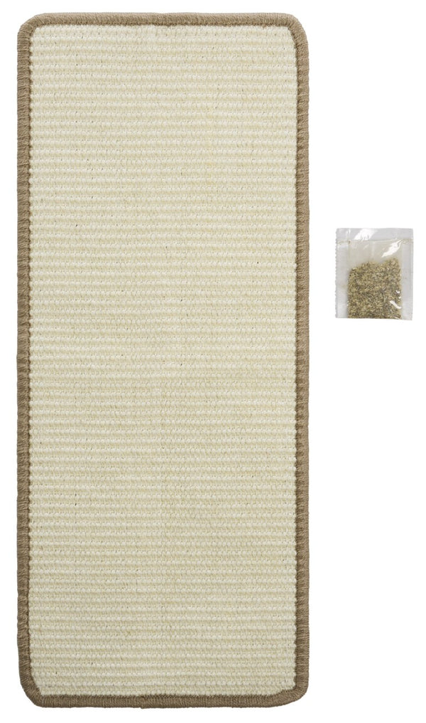 Safavieh Sisal Boucle Cat Scratching Mat Ivory Looped Weave Compact Accent for Any Room SCM100C-1024