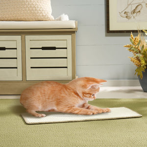 Safavieh Sisal Boucle Cat Scratching Mat Ivory Looped Weave Compact Accent for Any Room SCM100C-1024