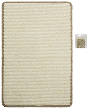 Safavieh Sisal Boucle Cat Scratch Mat Ivory Polypropylene Blend Flat Lay Rug for Any Room SCM100C-14