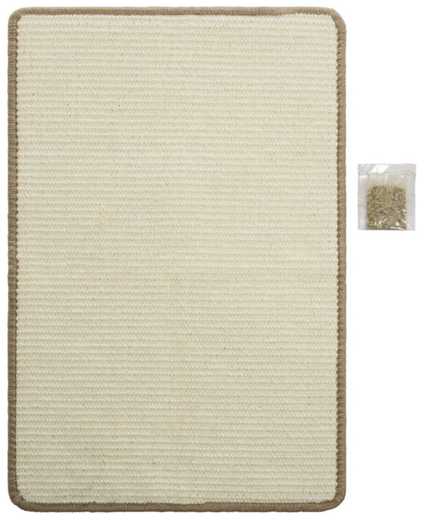 Safavieh Sisal Boucle Cat Scratch Mat Ivory Polypropylene Blend Flat Lay Rug for Any Room SCM100C-14