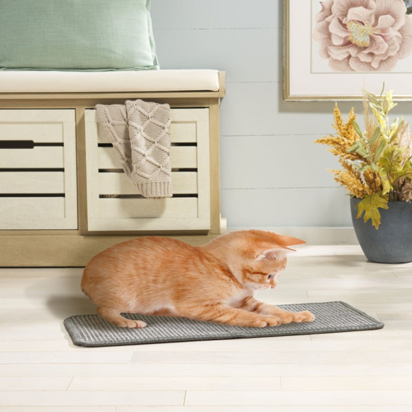 Safavieh Sisal Cat Scratch Mat Boucle Weave Flat Lay Gray Polypropylene Blend Floor Accent SCM100F-1024