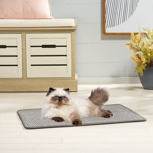 Safavieh Sisal and Polypropylene Boucle Cat Scratch Mat Neutral Gray Flat Floor Accent SCM100F-14