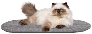 Safavieh Sisal Boucle Weave Cat Scratching Mat Oval Neutral Gray Polypropylene Blend Floor Accent SCM100F-20OV