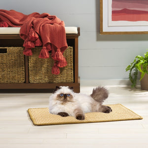 Safavieh Sisal Boucle Weave Cat Scratching Mat Neutral Flat Surface for Horizontal Stretching SCM100T-14