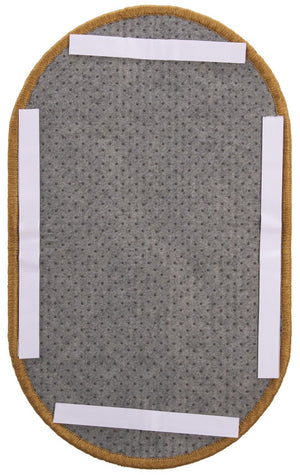Safavieh Sisal and Jute Boucle Oval Cat Scratch Mat Natural Brown Boho Floor Accent SCM100U-20OV