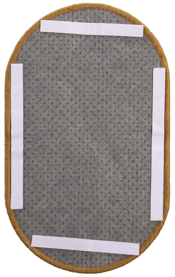 Safavieh Sisal and Jute Boucle Oval Cat Scratch Mat Natural Brown Boho Floor Accent SCM100U-20OV
