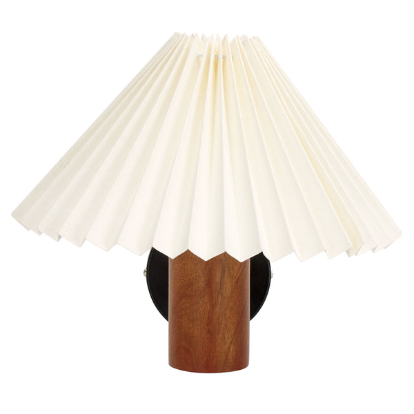 Safavieh Luli, 12 Inch Wall Sconce - Elegant Walnut & Black Mango Wood Design For Modern Rustic Homes Walnut ,Black Mango Wood ,Iron Scn3005a