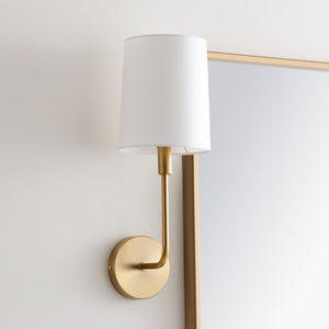 Safavieh JAXSON, 7.75" Brass Iron Wall Sconce - Elegant Illumination for Stylish Living Spaces & Hallways SCN4014A