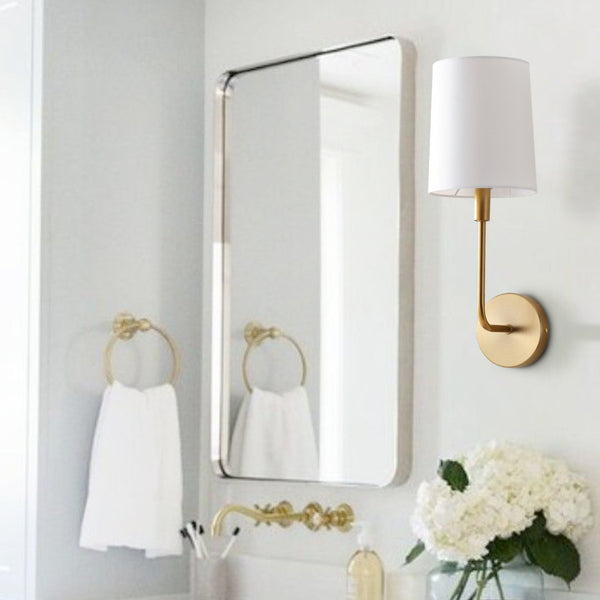 Safavieh JAXSON, 7.75" Brass Iron Wall Sconce - Elegant Illumination for Stylish Living Spaces & Hallways SCN4014A