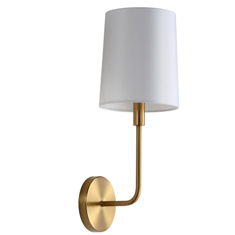 Safavieh JAXSON, 7.75" Brass Iron Wall Sconce - Elegant Illumination for Stylish Living Spaces & Hallways SCN4014A