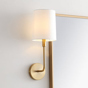 Safavieh JAXSON, 7.75" Brass Iron Wall Sconce - Elegant Illumination for Stylish Living Spaces & Hallways SCN4014A