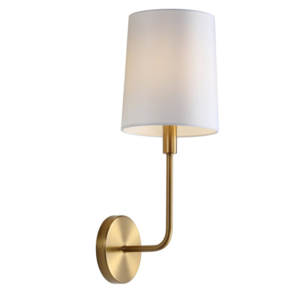 Safavieh JAXSON, 7.75" Brass Iron Wall Sconce - Elegant Illumination for Stylish Living Spaces & Hallways SCN4014A