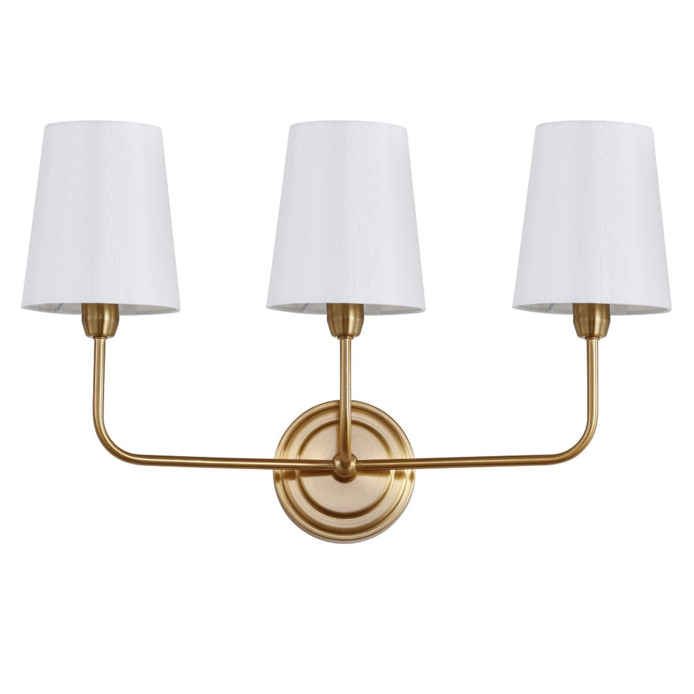 Safavieh SAWYER, Elegant 3-Light Wall Sconce in Brass & Iron – Perfect for Any Room, Stylish & Durable Design SCN4016A