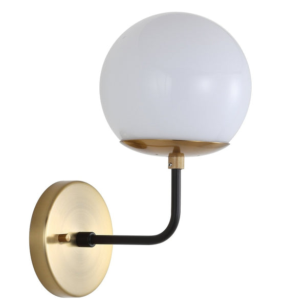 Safavieh CAYDEN, 8 Inch Brass Iron Wall Sconce - Elegant Minimalist Design for Modern & Classic Interiors SCN4017A