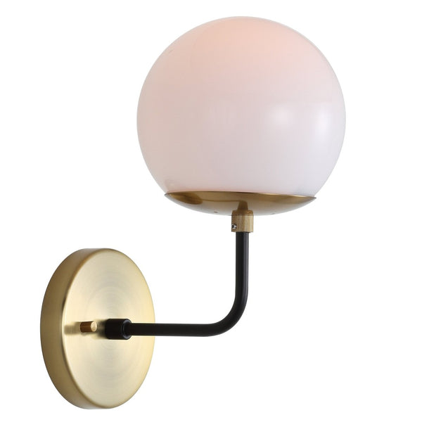 Safavieh CAYDEN, 8 Inch Brass Iron Wall Sconce - Elegant Minimalist Design for Modern & Classic Interiors SCN4017A