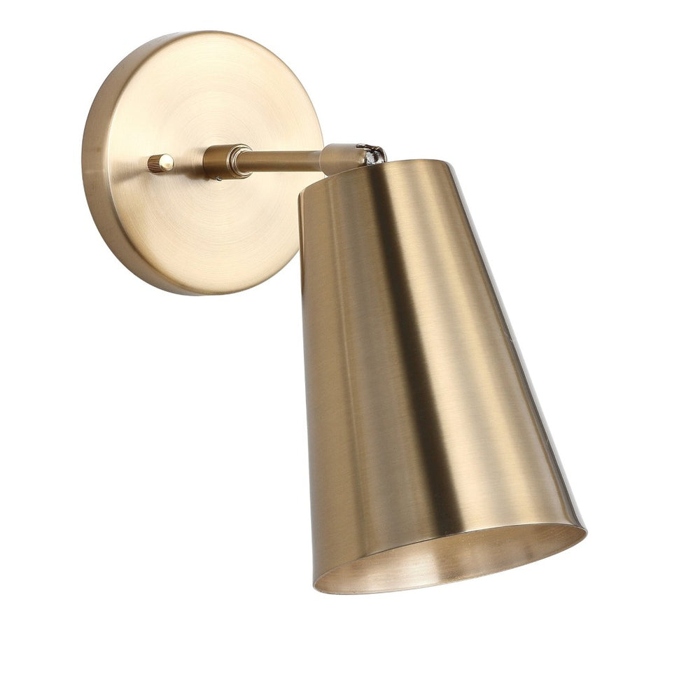 Safavieh LEONARDO, 10-Inch Brass & Iron Wall Sconce for Warm Ambient Lighting in Classic & Modern Spaces SCN4020A