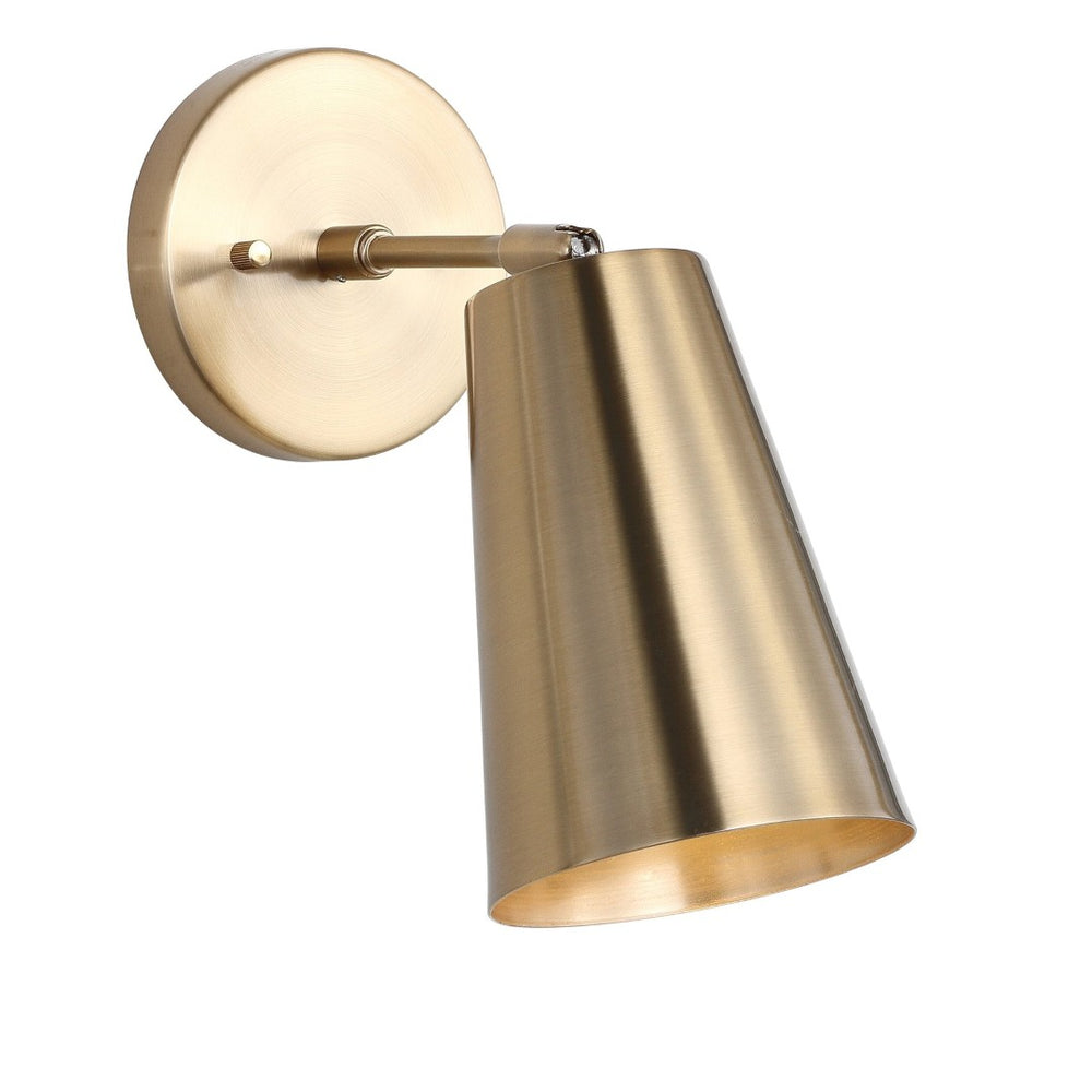 Safavieh LEONARDO, 10-Inch Brass & Iron Wall Sconce for Warm Ambient Lighting in Classic & Modern Spaces SCN4020A