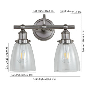 Safavieh LAYTON Two Light Sconce in Warm Bronze - Stylish Wall Fixture for Versatile Interior Illumination SCN4045A