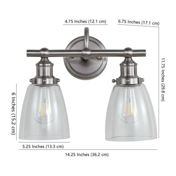Safavieh LAYTON Two Light Sconce in Warm Bronze - Stylish Wall Fixture for Versatile Interior Illumination SCN4045A