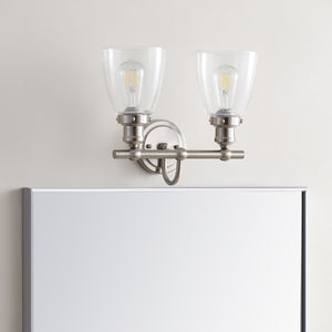 Safavieh LAYTON Two Light Sconce in Warm Bronze - Stylish Wall Fixture for Versatile Interior Illumination SCN4045A