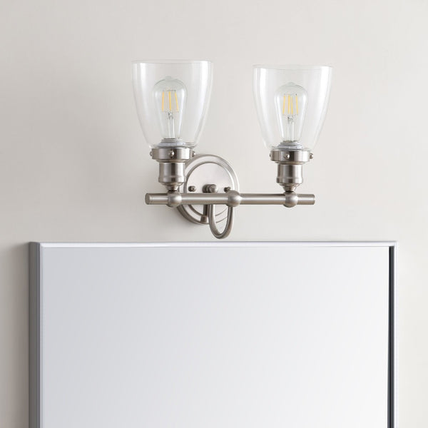 Safavieh LAYTON Two Light Sconce in Warm Bronze - Stylish Wall Fixture for Versatile Interior Illumination SCN4045A