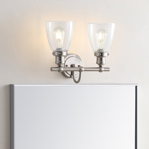 Safavieh LAYTON Two Light Sconce in Warm Bronze - Stylish Wall Fixture for Versatile Interior Illumination SCN4045A