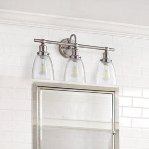 Safavieh DUNES, 3-Light Wall Sconce in Polished Nickel - Modern Iron Design for Stylish Indoor Illumination SCN4046A