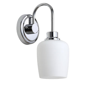 Safavieh CASEN Wall Sconce - Elegant Iron Frame with White Frosted Glass for Soft, Ambient Illumination SCN4050A