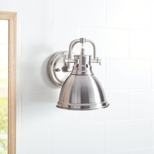 Safavieh LAWSON Sconce - Elegant Bronze Lighting Fixture for Warm Ambiance in Living Rooms and Bedrooms Nickle SCN4053A