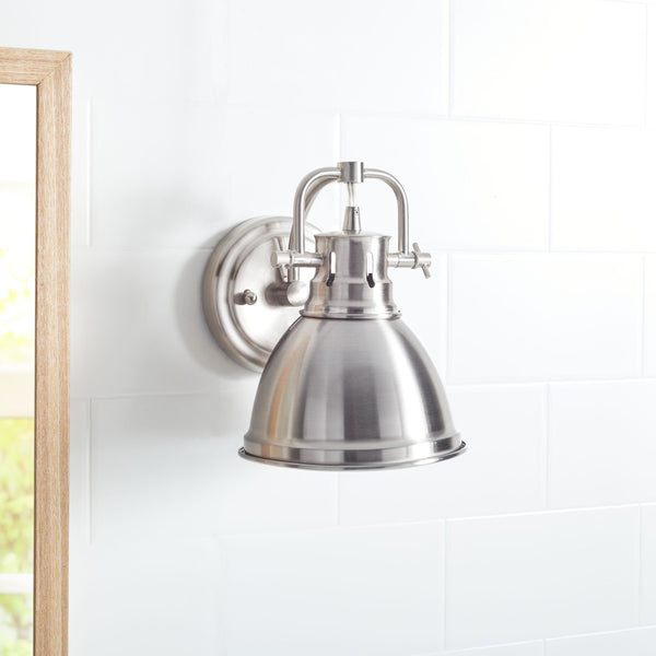 Safavieh LAWSON Sconce - Elegant Bronze Lighting Fixture for Warm Ambiance in Living Rooms and Bedrooms Nickle SCN4053A